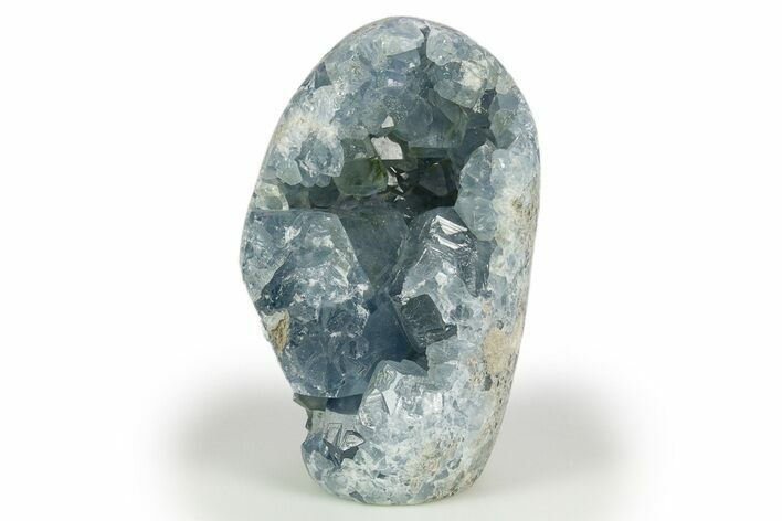 Free-Standing Crystal Filled Celestine Geode - Madagascar #303861